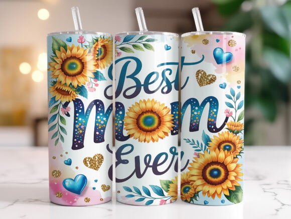 20oz Best Mom Ever Tumbler Mother s Day