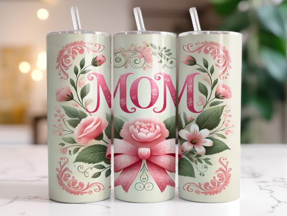 20oz Mom Skinny Tumbler Wrap Sublimation