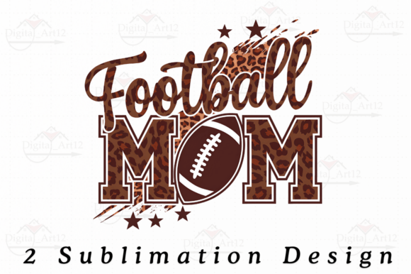 Football Mom Sublimation Design