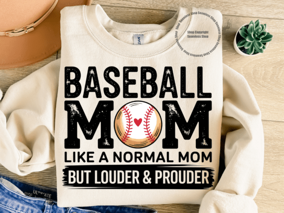 Game Day Baseball Mom PNG Sports Theme