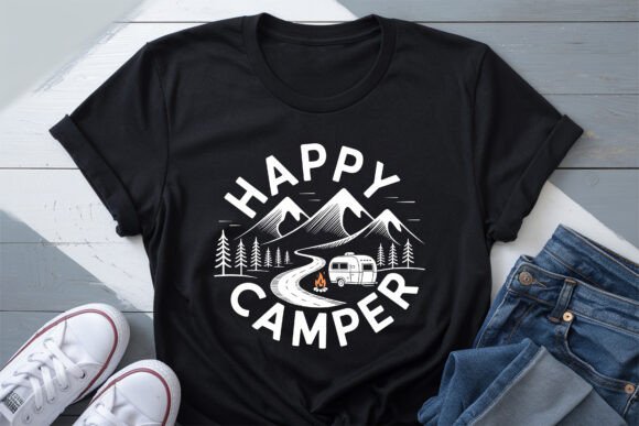 Happy Camper Shirt SVG PNG