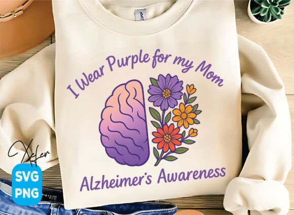 I Wear Purple for My Mom — Alzheimer’s Design