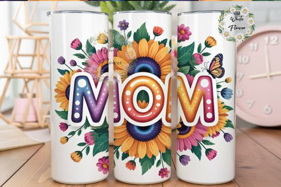 Mom Sunflower Tumbler Wrap