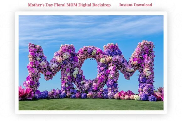 Mother's Day Floral MOM Digital Backdrop: Real Use Review