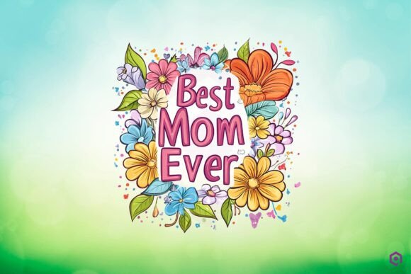 Mothers Day Best Mom Ever PNG Sublimation 14