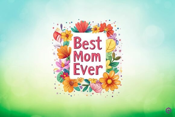 Mothers Day Best Mom Ever PNG Sublimation 9