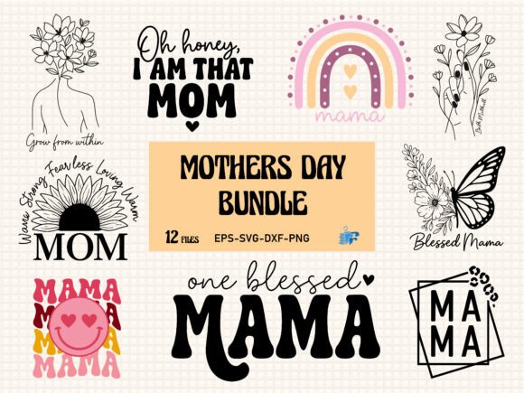 Mothers Day Bundle, Mom T Shirt Bundle