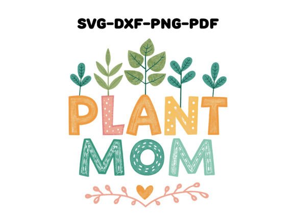 Plant Mom Typography T-shirt Design
