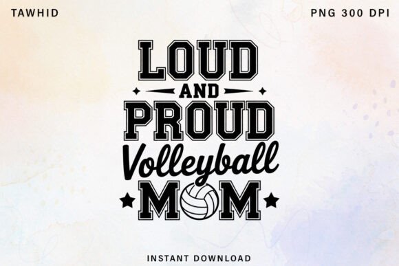 Proud Volleyball Mom T Shirt