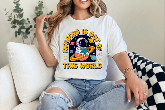Reading Is Out of This World Funny PNG
