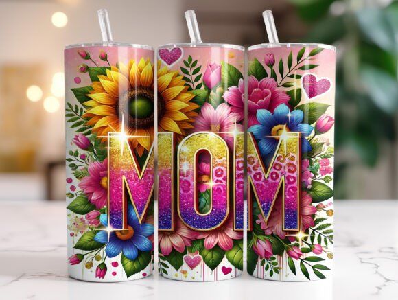 Sunflower MOM Floral 20oz Tumbler Wrap Review