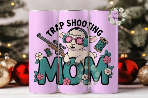 Trap Shooting Mom 20oz Tumbler Wrap